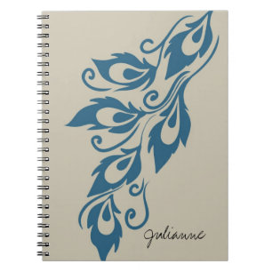 Peacock Feathers Notizblock