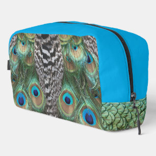Peacock Feathers Pattern Toilettenpackung Waschbeutel