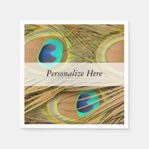 Peacock Feathers Serviette