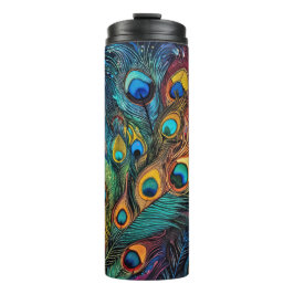 Peacock Feathers Thermosbecher
