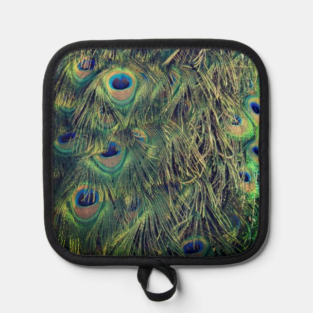 Peacock Feathers Topflappen (Vorderseite)