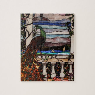 Peacock-festes Glaspuzzle