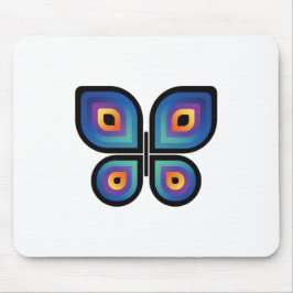 Peacock Flame Butterfly Mousepad