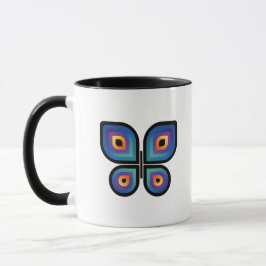 Peacock Flame Butterfly Tasse