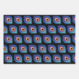 Peacock Flame (Pattern) Geschenkpapier Set