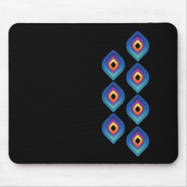 Peacock Flame (Vertical) Mousepad