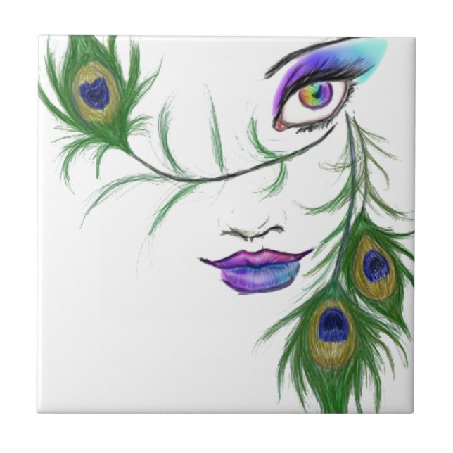 Peacock Fliese (Vorderseite)