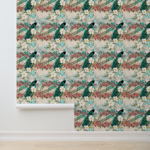 Peacock Floral Tapete