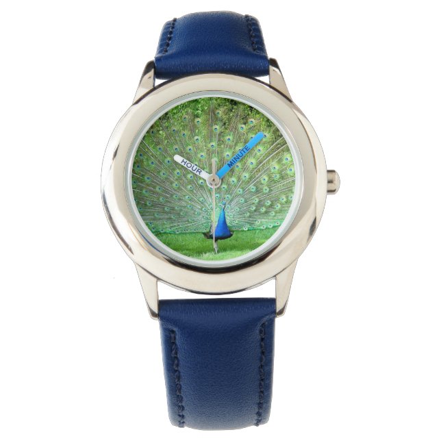 "PEACOCK" (FOTOG) ARMBANDUHR (Vorderseite)