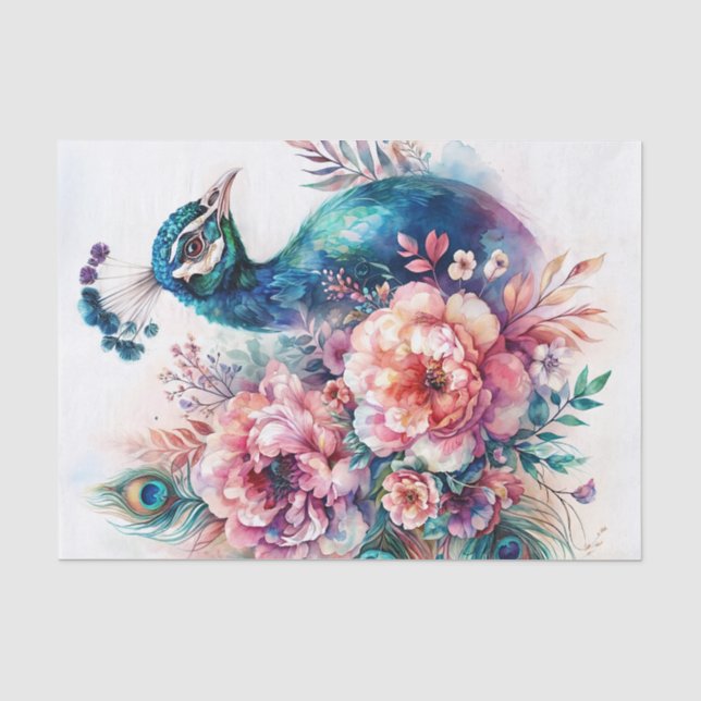 Peacock Frische Pasta machen Seidenpapier (Vorderseite)