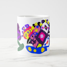 Peacock fun cool Jumbo-Tasse