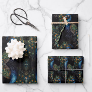 Peacock Geschenkpapier Set