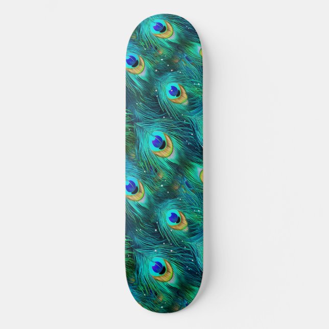 Peacock Glory Skateboard (Vorderseite)
