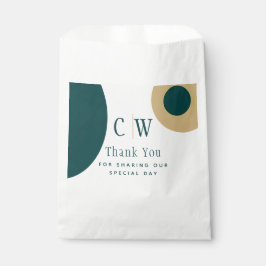 Peacock Green Gold Wedding Danke, dass du Goody ge Geschenktütchen