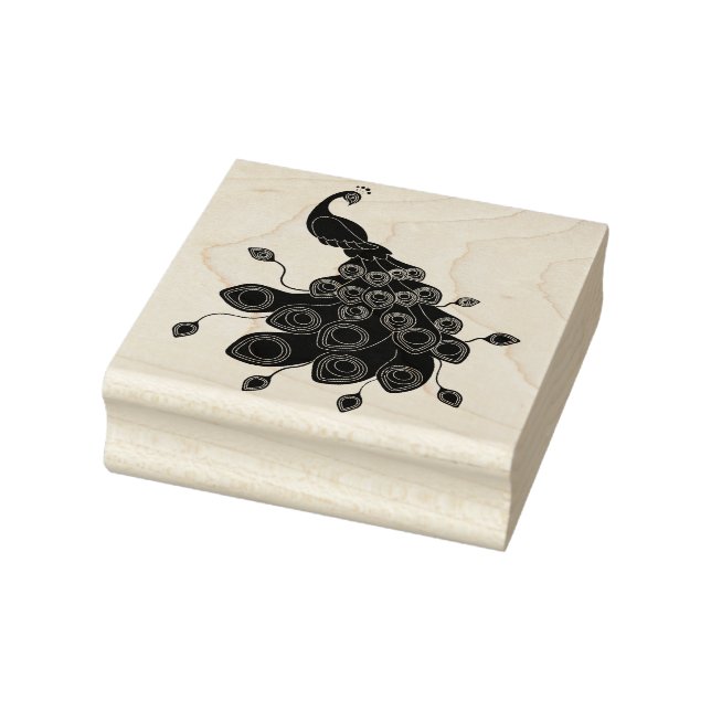 Peacock Gummistempel (Stempel)