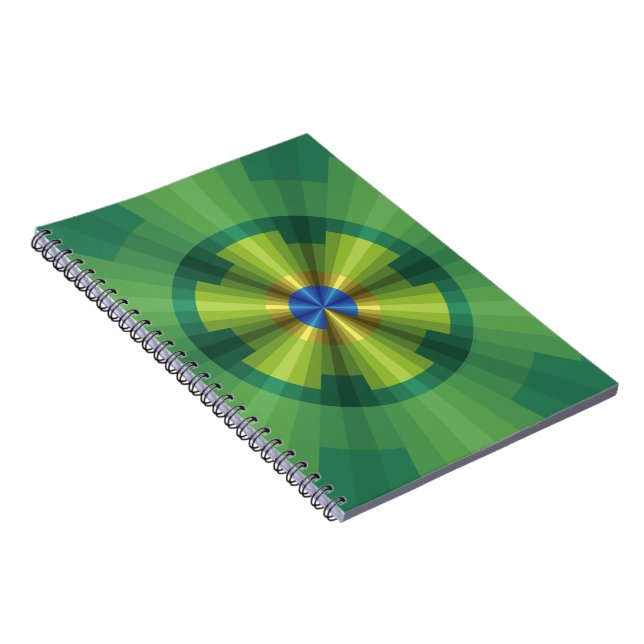 Peacock Illusion-Notebook Notizblock (Rechte Seite)