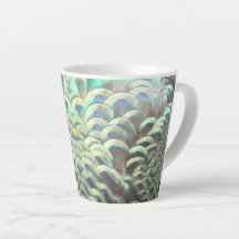 Peacock indonésien Plumes Latte Mug