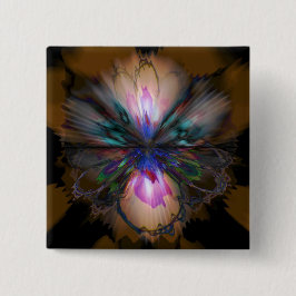 Peacock Iris Button