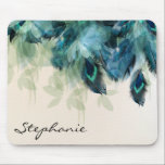 Peacock Jungle Mousepad<br><div class="desc">Wunderschön illustriertes Mauspad nur für Sie!</div>
