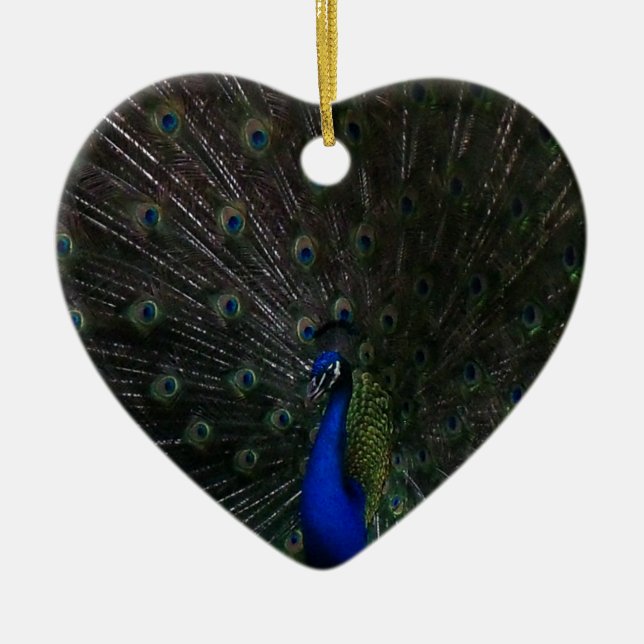 Peacock Keramik Ornament (Vorne)