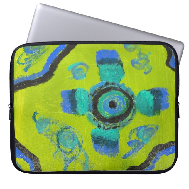 Peacock Laptopschutzhülle (Vorderseite)