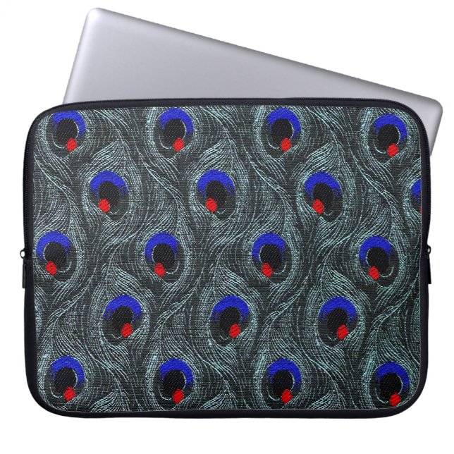 Peacock Laptopschutzhülle (Vorderseite)