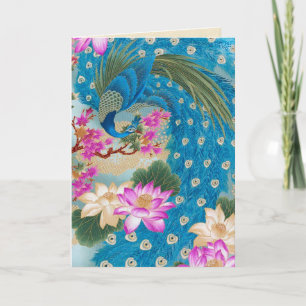 Peacock Lotus Karte
