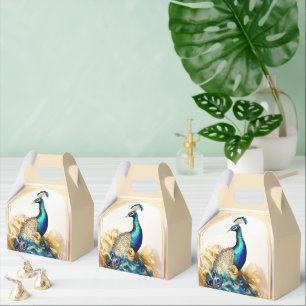 Peacock Luxuriöse Vogelgarten Hochzeit Geschenkschachtel