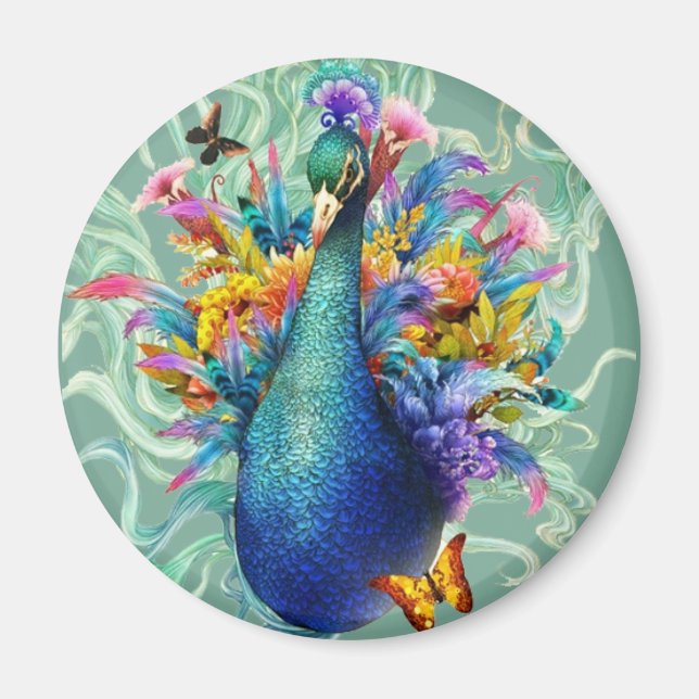 Peacock Magnet (Vorne)