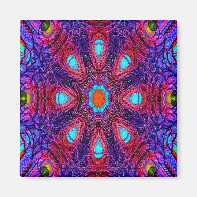Peacock Mandala.... Magnet (Vorne)