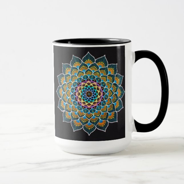 Peacock Mandala Mug Tasse (Rechts)