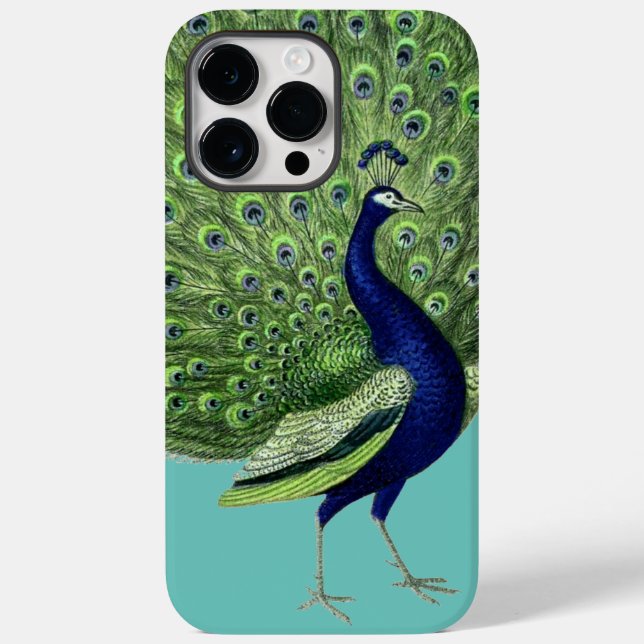 Peacock Open Fan Case-Mate iPhone 14 Pro Max Hülle (Rückseite)