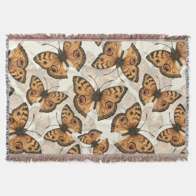 Peacock pansy-schmetterling-Muster Decke (Vorderseite)