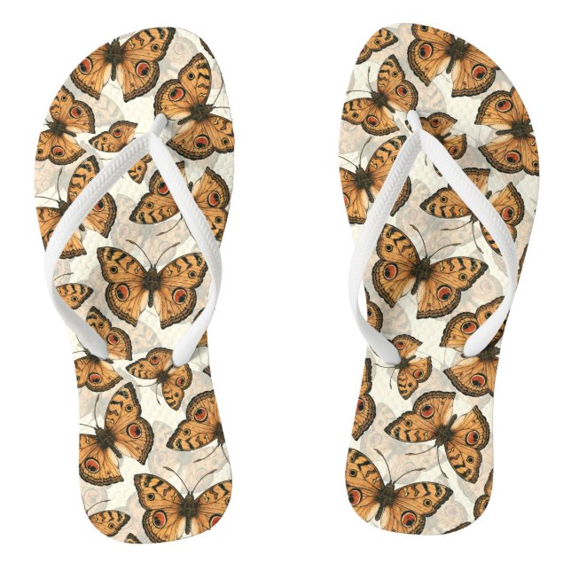Peacock pansy-schmetterling-Muster Flip Flops (Fußbett)