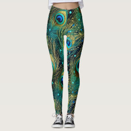 Peacock Passion Throw Kissen Leggings