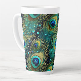 Peacock Passion Throw Kissen Milchtasse