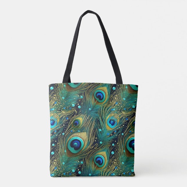 Peacock Passion Throw Kissen Tasche (Rückseite)