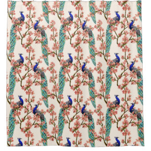 Peacock Pattern Duschvorhang