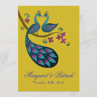 Peacock-Peahen Save the Date (Senf)