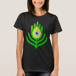 Peacock Pfau Peahen Print Feathers Bird T-Shirt