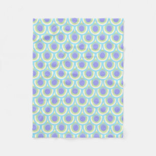 Peacock plumes motif ovale aqua violet couverture