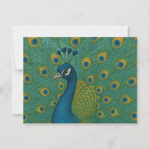 Peacock Postkarte