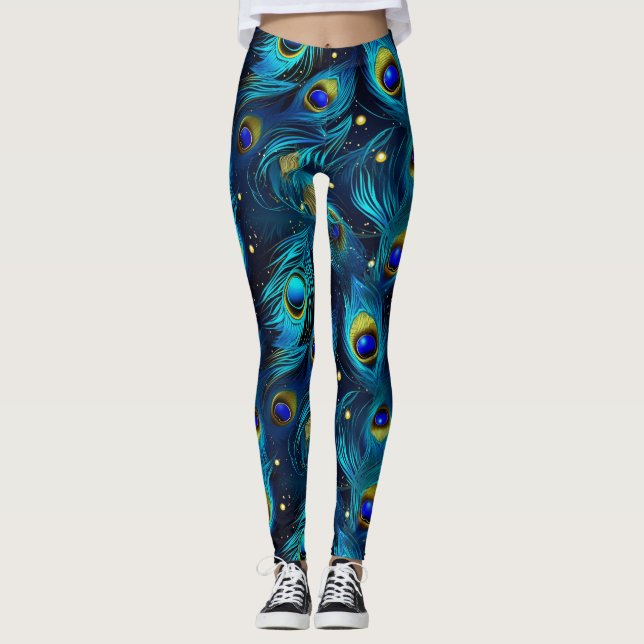 Peacock Pride Leggings (Vorderseite)