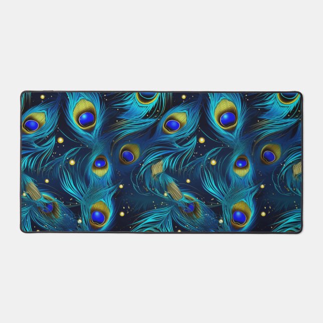 Peacock Pride Schreibtischunterlage (Vorderseite)
