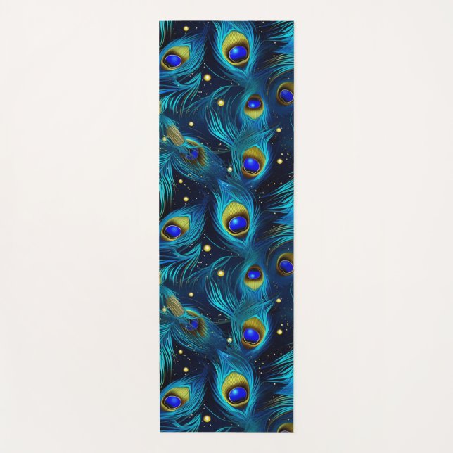 Peacock Pride Yogamatte (Vorderseite)