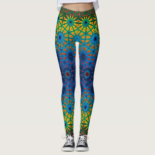 Peacock Prism Stilvoll Multicolor Gradient Abstrak Leggings
