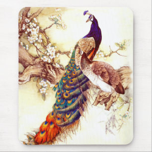Peacock Royal Mousepad