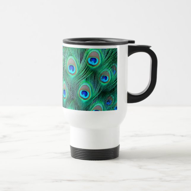 Peacock Splendor Reisebecher (Rechts)