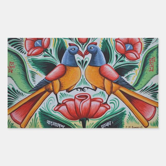 Peacock stickers (Devant)