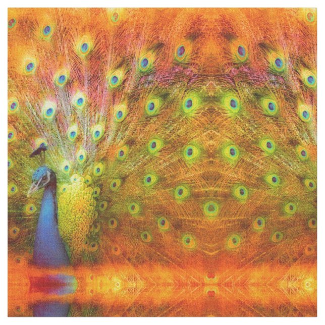 Peacock Stoff (Nahaufnahme)